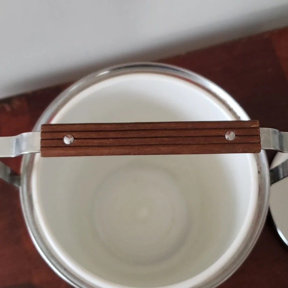 Vintage Kromex Ice Bucket & Vollrath Tongs